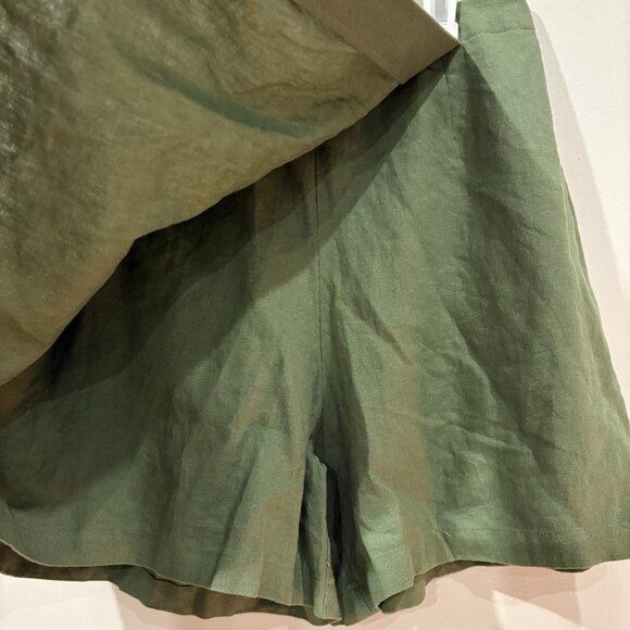 Rae Mode Linen Skort Olive green - Picture 2 of 5